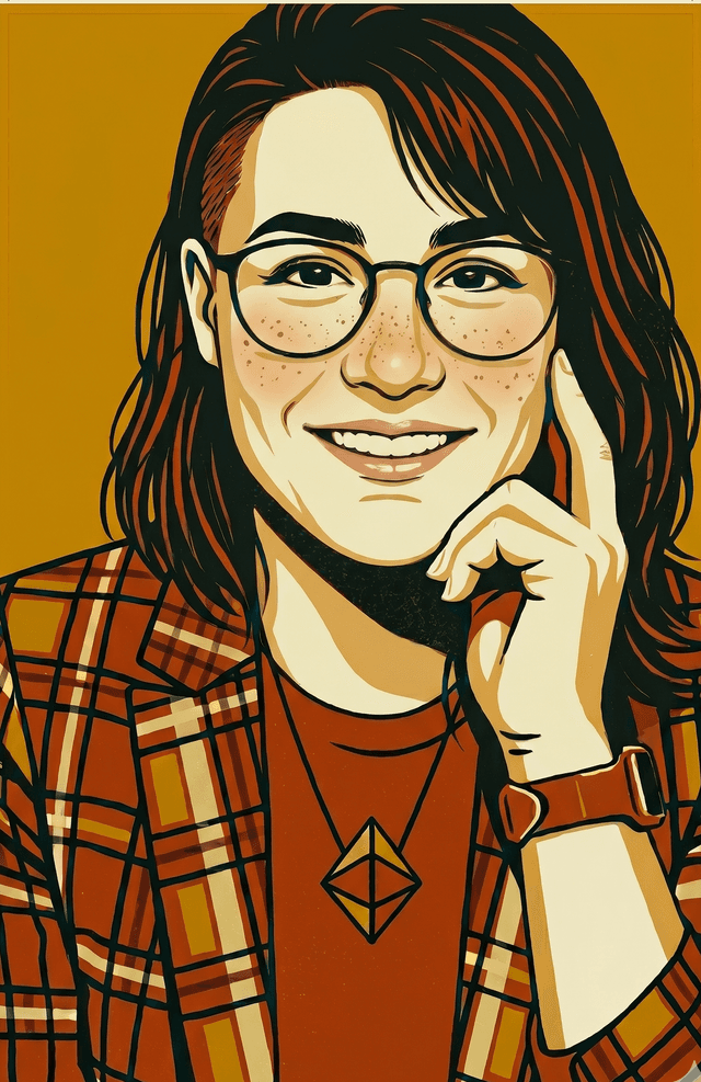 Illustrated portrait of Glo Maldonado